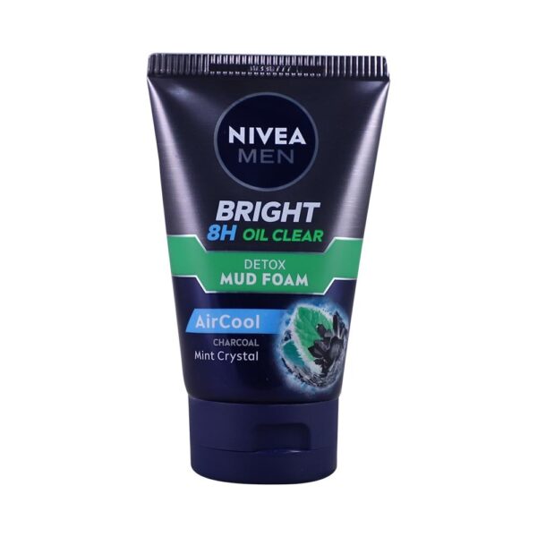 Nivea Men Bright, 8 Hours Oil Clear With Air Cool Mint Crystal Formula, 100 ml.