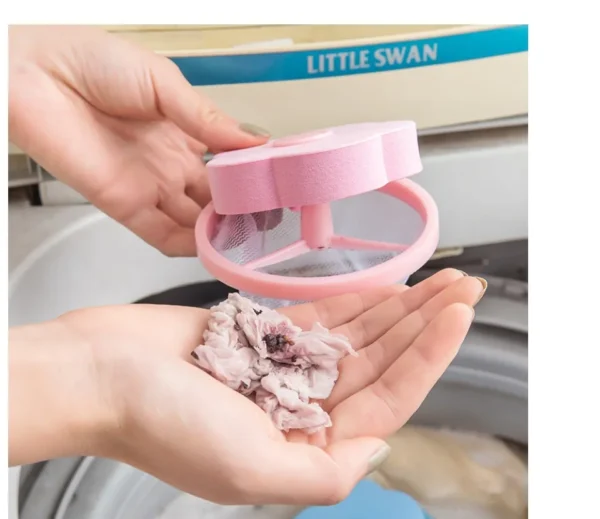 Reusable Washing Machine Lint Catcher Washing Machine Lint Mesh Bag Hair Filter Net Pouch - Image 7