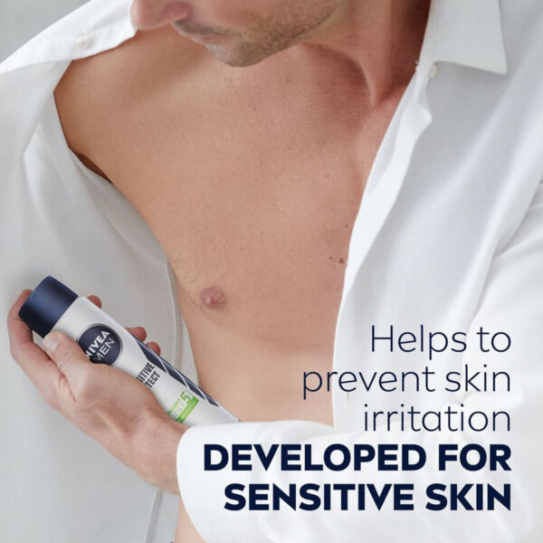 Nivea Men Sensitive Protect Body Spray, Quick Dry Deodorant Spray 150 ml. - Image 5