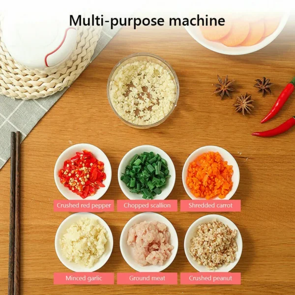 Electric Mini Garlic Masher Vegetable Grinder Portable Crusher Food Garlic Machine - Image 7