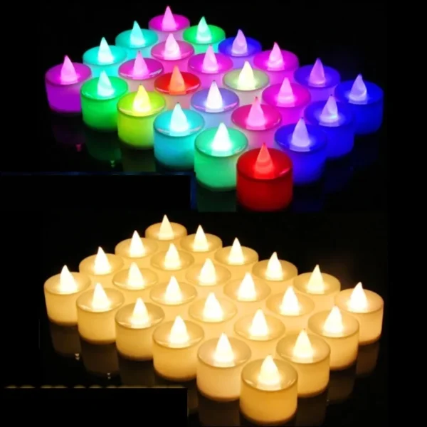 Creative LED Candle Multicolor Color Lamp Flame Tea Fairy Light Wedding Birthday Party Decor Lighting - Image 4