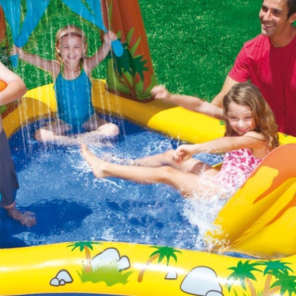 INTEX Dinosaur Play Center Swim Pool 8ft 2in X 6ft 3in X 3ft 7in (57444) - Image 4