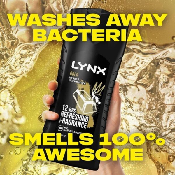 Lynx Gold Body Wash, Shower Gel For Men, 225 ml. - Image 5