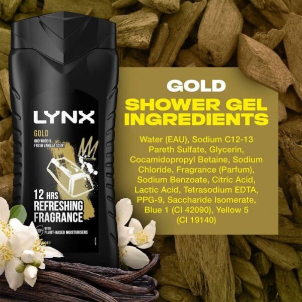 Lynx Gold Body Wash, Shower Gel For Men, 225 ml. - Image 6