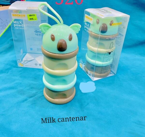 Portable 3 Layers Dispenser, BPA Free Milk Powder Box Baby Food Storage Container - Image 3