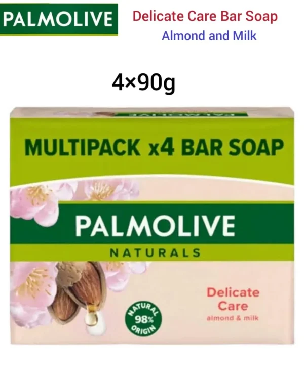 Palmolive Naturals Delicate Care Almond and Milk Bar Soap, 4 Bars, 90 g. - Image 3