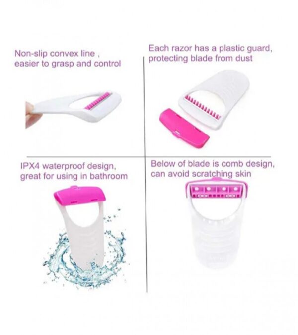 Soft Disposable Body & Bikini Shaving Razor For Women (6 Pcs Blade), Men & Women  (Pack of 6)