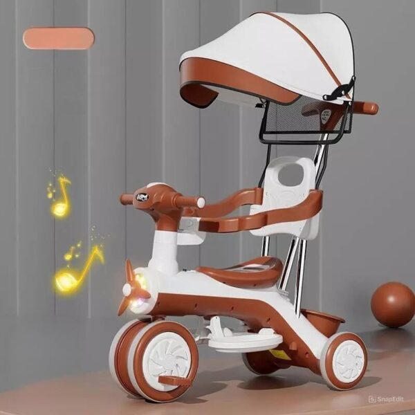 Multi-function 3-wheel stroller, great choice for babies 10 months and older AZ809 - Image 2