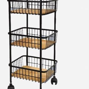 Touchwood SQUARE METAL ONION BASKET 3-STEPS Code 11199