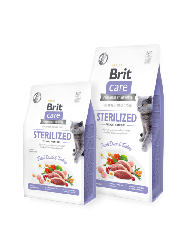 Brit Care Cat Grain-Free Haircare Healthy And Shiny Coat And Brit Care Kitten Healthy Growth, 400 g. - Image 3