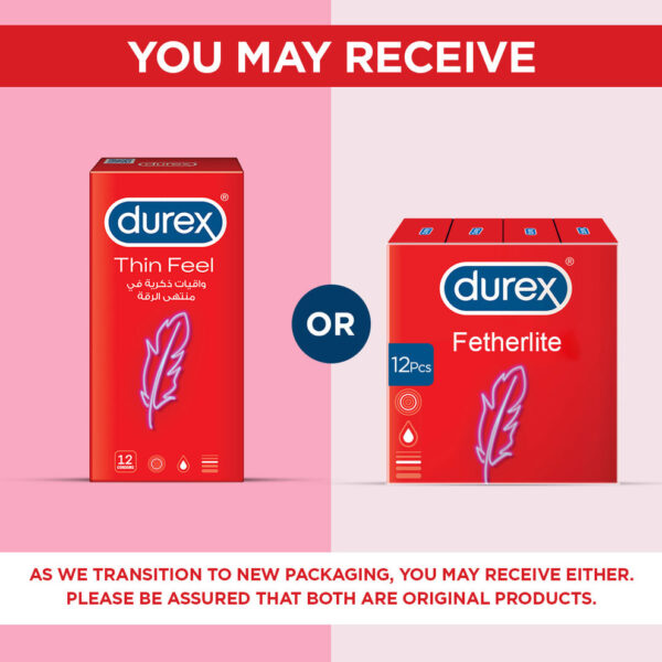 Durex Fetherlite Thin 12-pack Condoms - Image 5