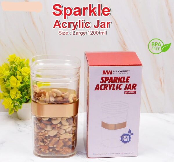 Sparkle Acrylic Jar Large (1200 ml)