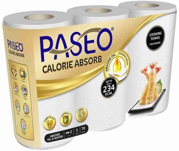 Kitchen Towel 3 in 1 Calorie Absorb 2 Ply Paseo 70 Sheets. - Image 2