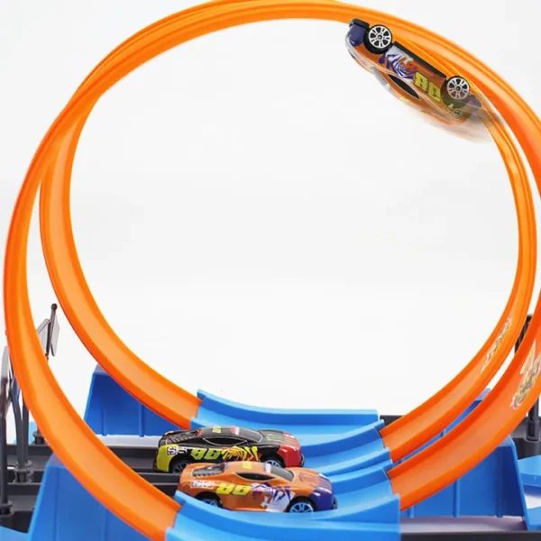 Ejection Double Tracking Set, Circuit Speedway Playset, High-Speed Powered Loop, Double Tracking Car For kids. - Image 6