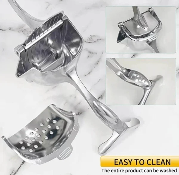 Stainless Steel Manual Hand Press Juicer Squeezer Household Fruit Juicer Extractor - Image 7