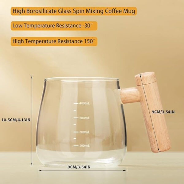 Self Stirring Mug 400ml, Electric Auto Mixing Cup - Image 2