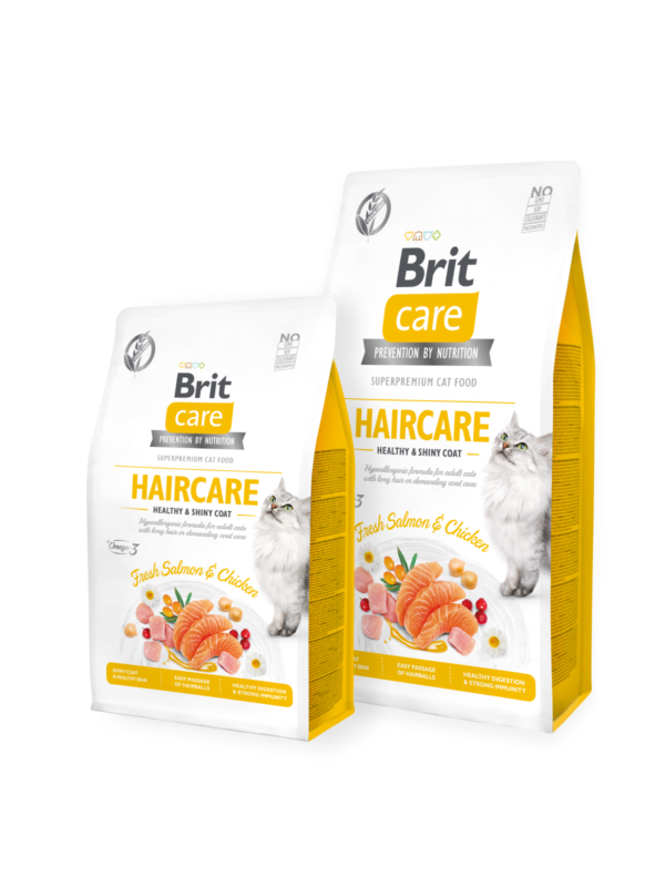 Brit Care Cat Food For Hair, Stress, growth and Care, in 4 Flavors, 2 kg. - Image 4