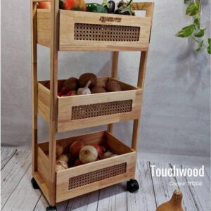 Touchwood FULL WOODEN RACK RECTANGULAR (HEAVY) 3 STEPS, (Item: code 111208):