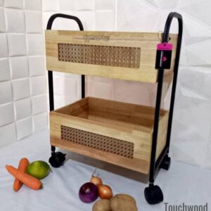 Touchwood METAL WOOD RACK RECTANGULAR 2-STEPS , (Item: code 111212)