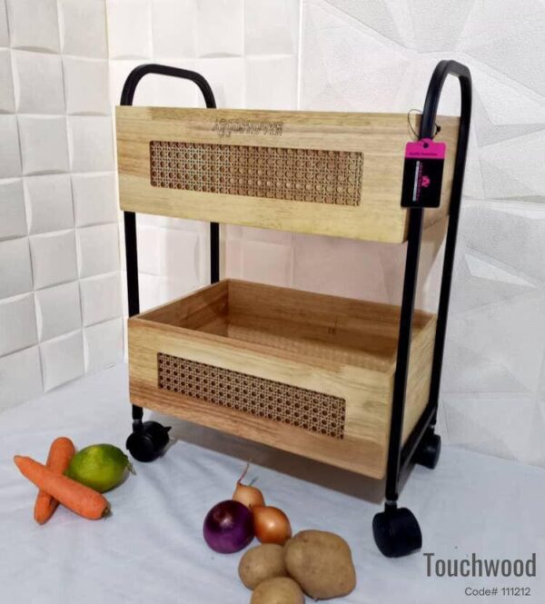 Touchwood METAL WOOD RACK RECTANGULAR 2-STEPS , (Item: code 111212)