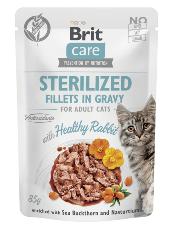 Brit Care Fillet In Gravy Cat Food In different Flavors, 85 g. - Image 2