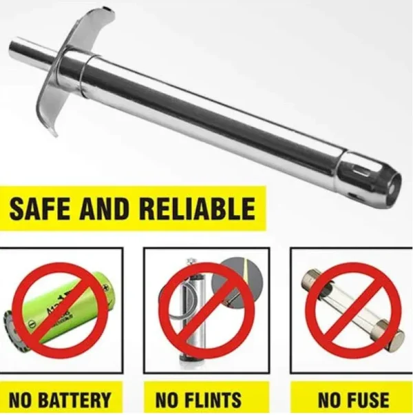 Spark Lighter - Kitchen Gas Stove Manual Lighter, Stainless Steel, No Batteries, No Cells, No Refill - Image 4
