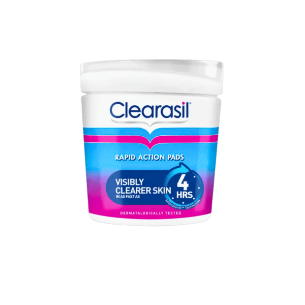 Clearasil Rapid Action Pads, Visibly Clearer Skin Pads, 65 pads.
