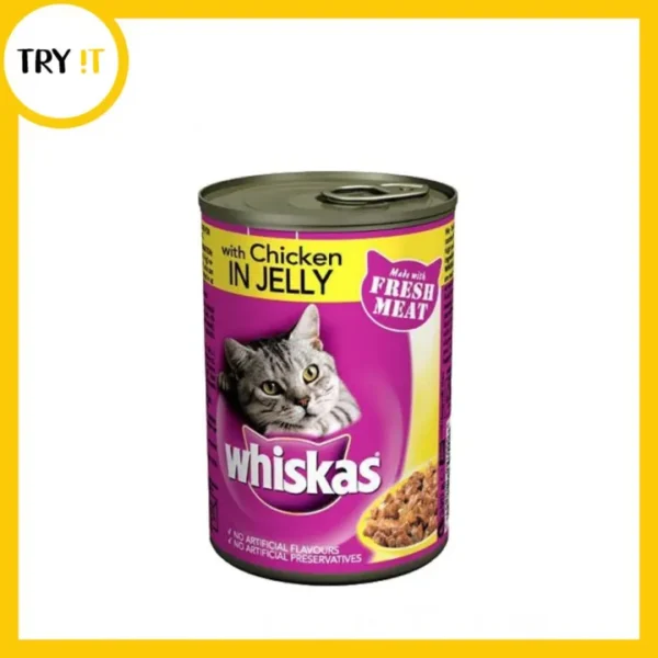 Whiskas Cat Food Jelly Tin, Salmon Flavor, Adult Cat, 400 g. - Image 6