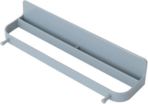 Bathroom slippers rack wall-mounted punch-free toilet shoe storage artifact folding drain rack - Image 3