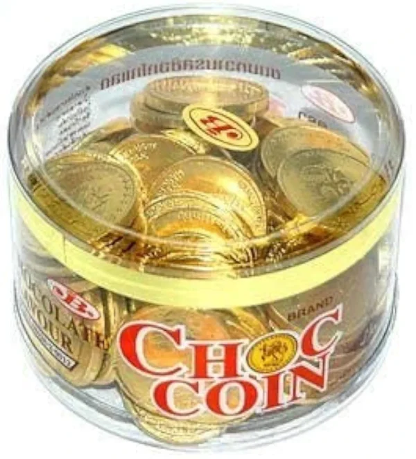 JB Choc Coin Chocolate Coin, Milk Chocolate Coin, 150 g.