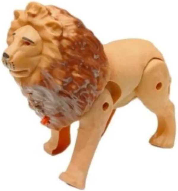 Battery Operated Lion with Light Sound and Walk, Funny Electric Lion Cartoon Toy, Forest Animal Wild Animal Toy For Kids. - Image 6