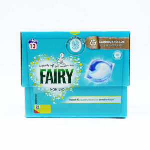 Fairy Non Bio Pods, Washing Liquid Laundry Detergent Tablets and Capsules, Laundry Brand For Sensitive Skin, 13 Washes.