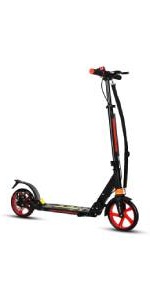 Two Wheels Kick Scooter, Height Adjustable Kids Sport Scooters with Light-Up Wheels, Aluminum Folding Outdoor Scooter for Boys and Girls.