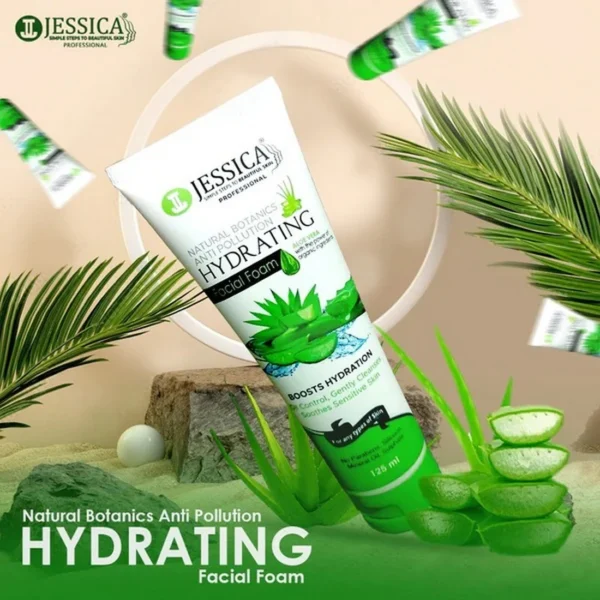 Jessica Botanic Aloe Facial Foam 125ml - Image 3