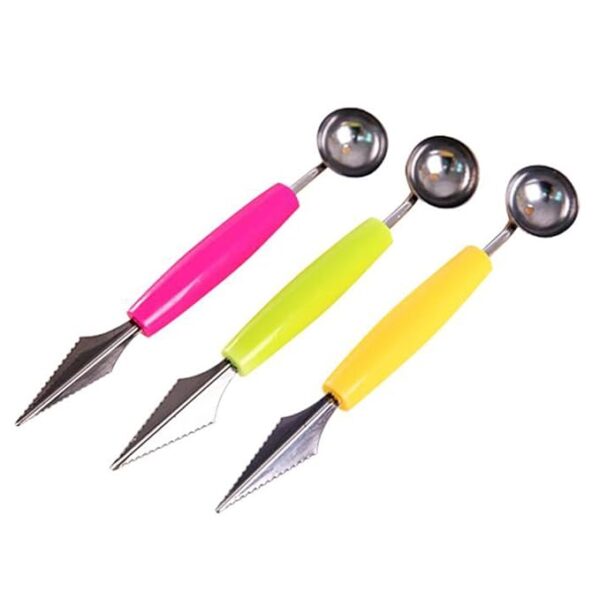 Multifunctional Dig Scoop With Fruit Carving Knife 2 In 1 - Image 5