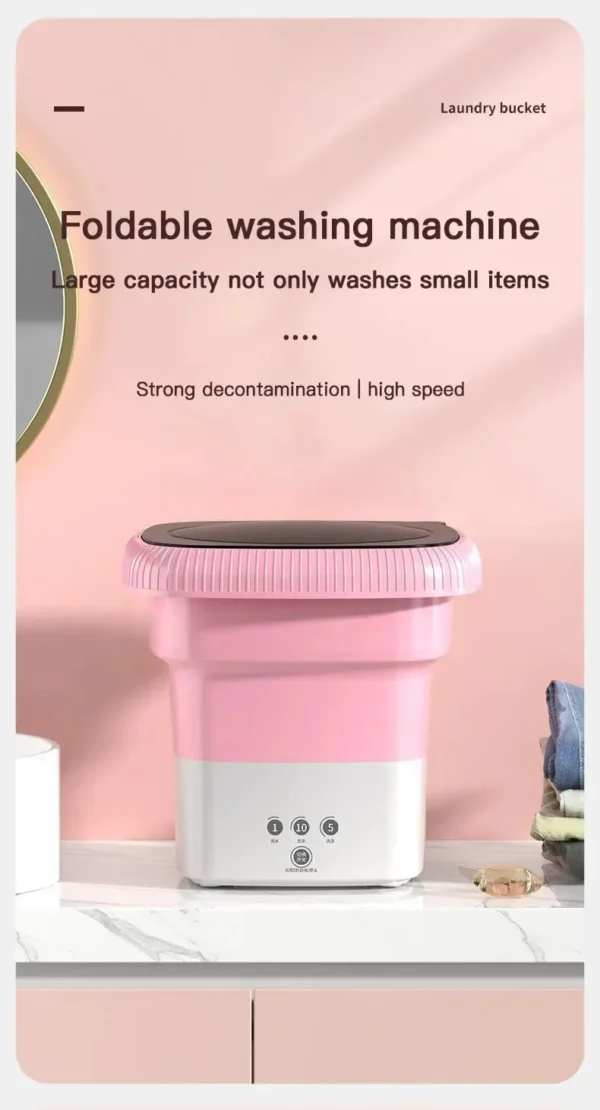 Mini Washing Machine with Dryer for Kids Clothes - Image 6