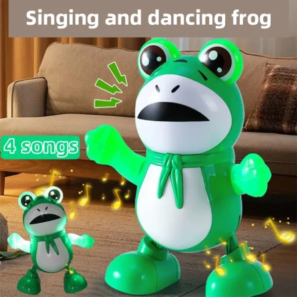 Electric Dancing Frog Toy With Music And Lights, Dancing Frog Toys For Boys And Girls. - Image 4