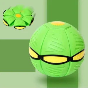 Toy Throw Disc Flat Magical Flying Saucer, Toys, Outdoor Step Deformation Foot Ball with LED Light for Kids.