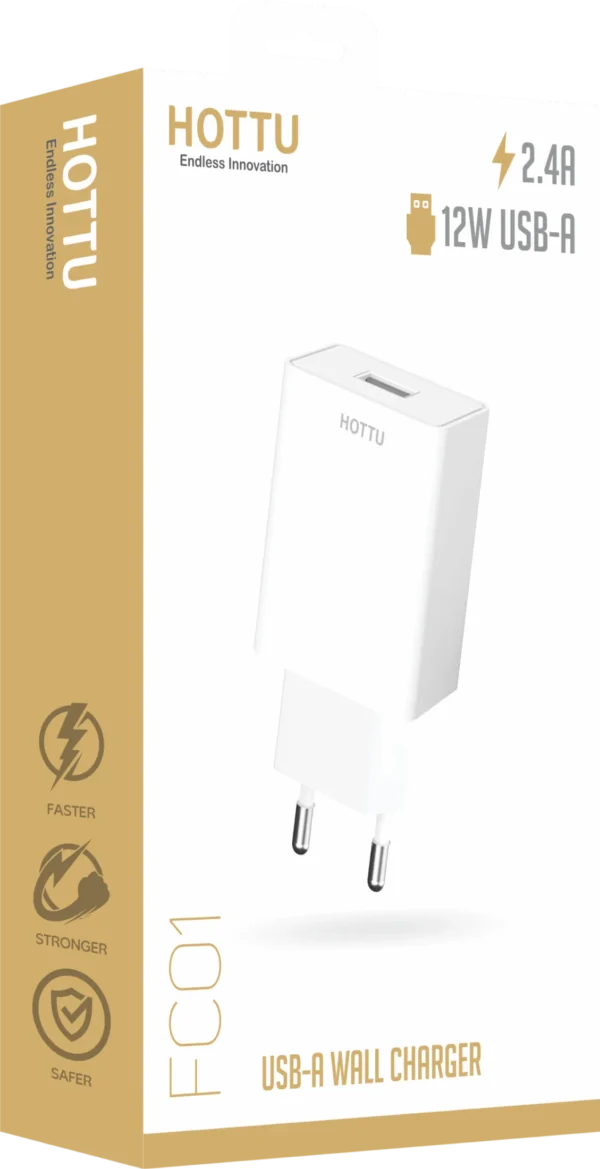 FC01 12W USB-A Wall Charger: - Image 3