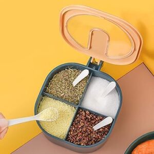 Masala Box Case Set Storage Container Condiment Jars Dispenser