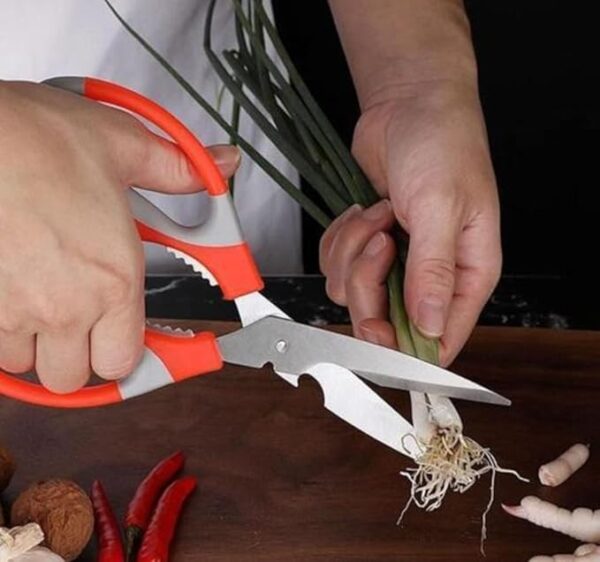 Scissor For Kitchen, Stainless Steel Scissor For Cutting Chicken, Meat, Fish, Vegetables, Multifunctional Use