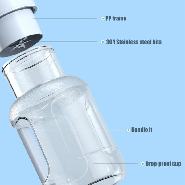 Rechargeable Cordless Barrel Juicer Capacity 1600ml - Image 6