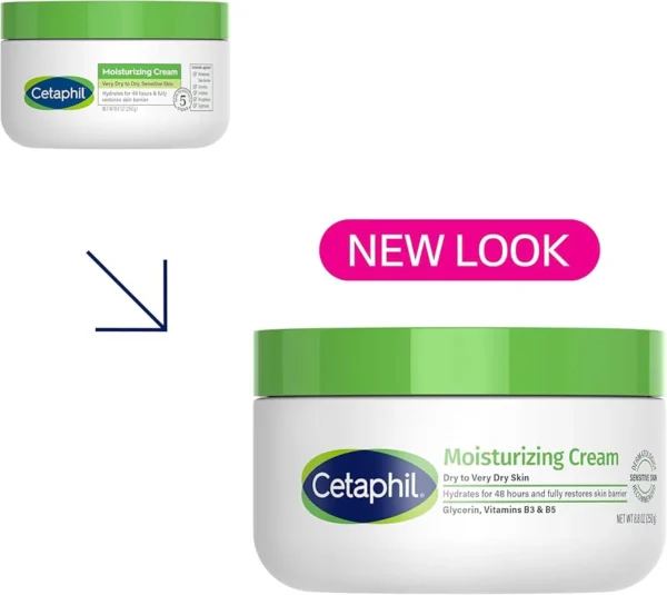 Cetaphil Moisturizing Cream Very Dry To Dry, Sensitive Skin 250g - Image 2