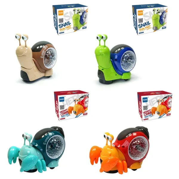 Electric Snail Toy, Snail With Music Light Projection Interaction, Toys For Boys and Girls. - Image 3