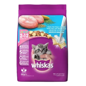Whiskas Ocean Fish Flavour Junior Cat Food Kitten, 2 to 12 months, 450 g.