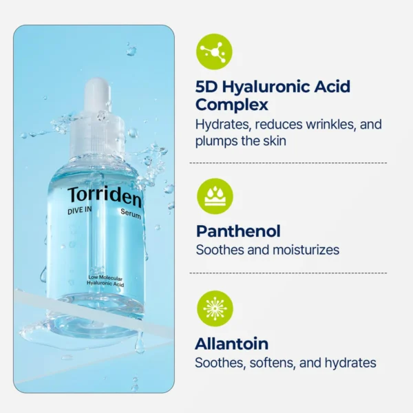 Torriden Dive In Low Molecule Hyaluronic Acid Serum 50 ML: - Image 4