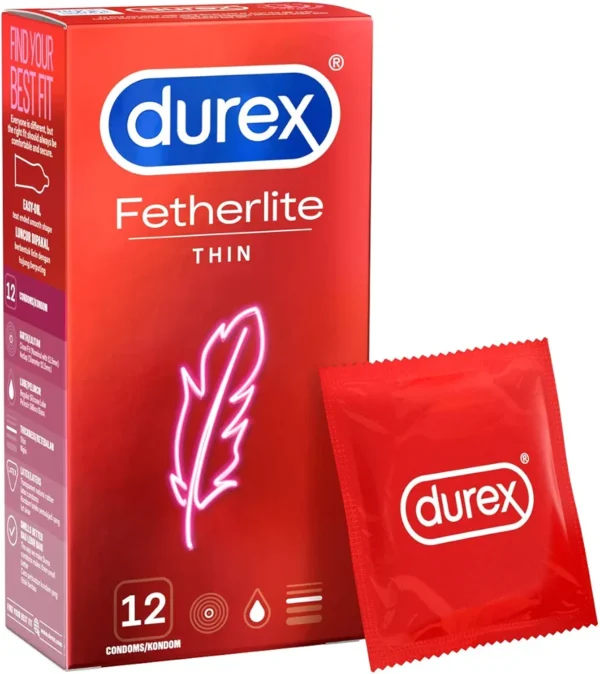 Durex Fetherlite Thin 12-pack Condoms - Image 4