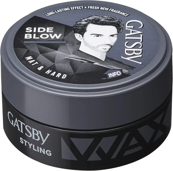 Gatsby Hair Styling Wax, Mat & Hard, For Side Blow Style, Mat Finish, Strong Hold, 75 g. - Image 2