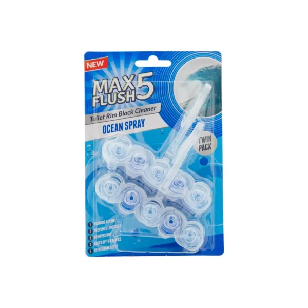 Max Flush 5 Toilet Rim Block Twin Pack, In 4 Fragrances, 2 x 45 g. - Image 4