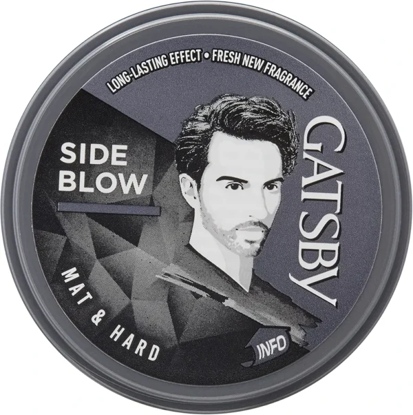Gatsby Hair Styling Wax, Mat & Hard, For Side Blow Style, Mat Finish, Strong Hold, 75 g.